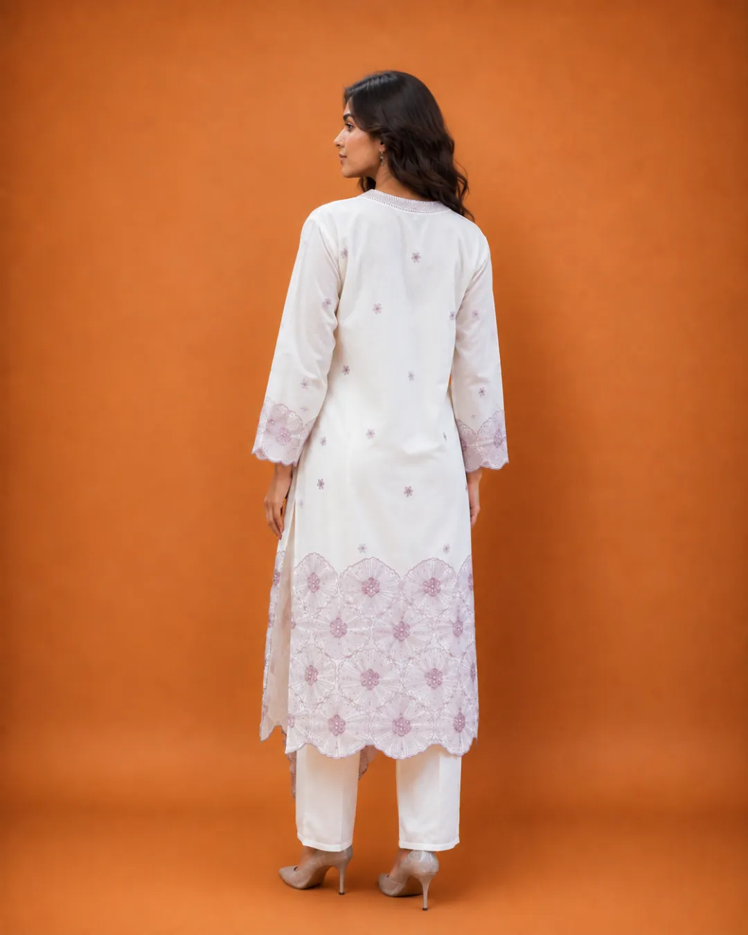 Floral Embroidery Suit Set - Image 3