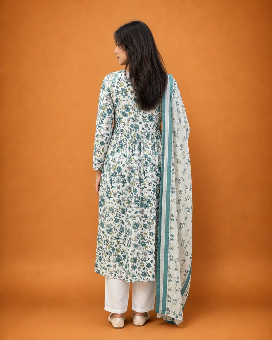 Printed Cotton Suit Set - Image 4